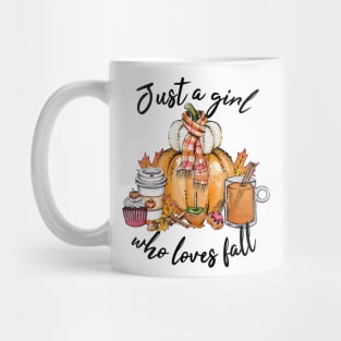 Just a Girl who Loves Fall Shirt Mug